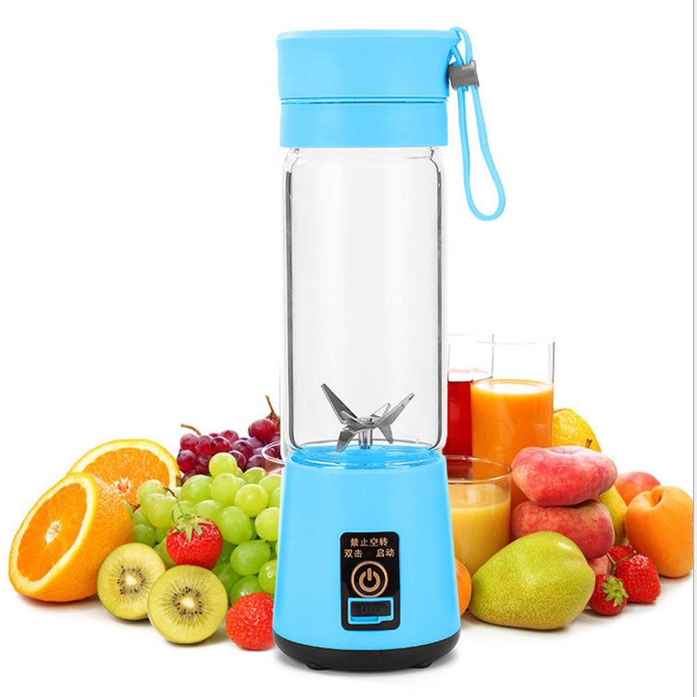 380ml Portable Juicer Electric USB Rechargeable Smoothie Blender Machine Mixer Mini Juice Cup