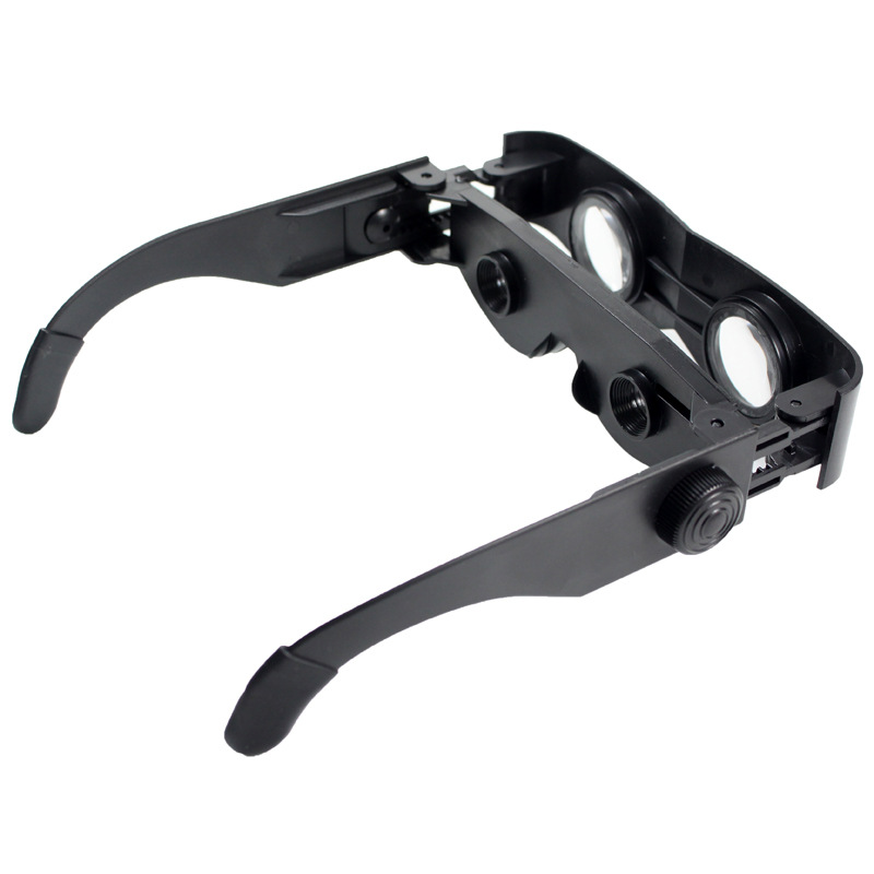 Black Zoomies Hands Free Product Magnifier Mirror Telescope 400% Magnification Binoculars