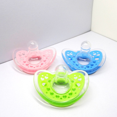 Baby Silicone Pacifier Soothing Infants Bite Chew Supplies Newborn Comfort Appease Nipple
