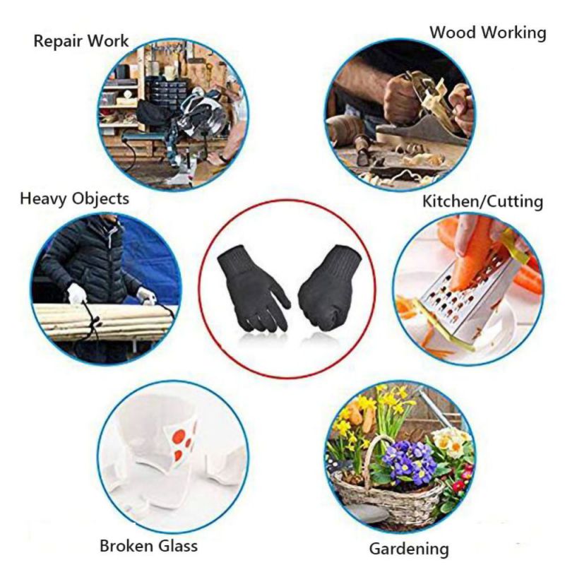Outdoor Cut Resistant Glove Fishing Steel Mesh Gloves-Safety Food Grade Cutting  Kitchen Work