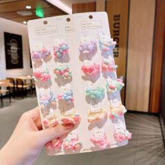 child Cartoon little rubber band tie hair Does not hurt hair Internet celebrity girls fruit Hair ring Baby