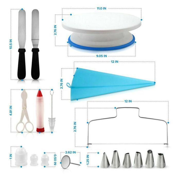 106Pcs Cake Decorating Supplies Kit Baking Fondant Tool Set