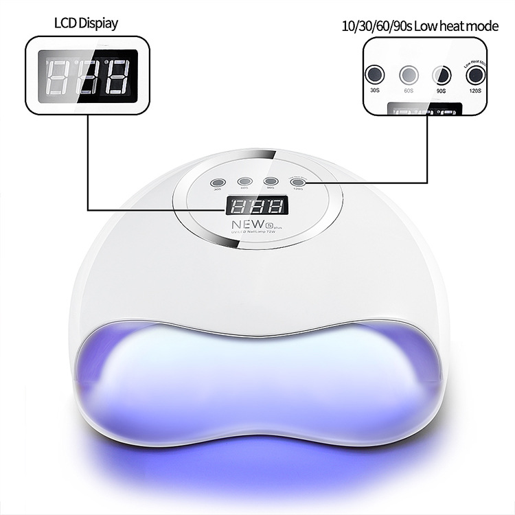72 W LED Nail gel lamp UV nail dryer lamp view 3