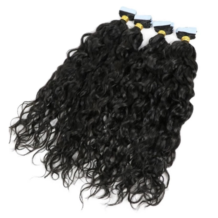 Top Sell Human Afro Kinky Curly Mongolian Virgin Cuticle Aligned Tape in Hair Extension