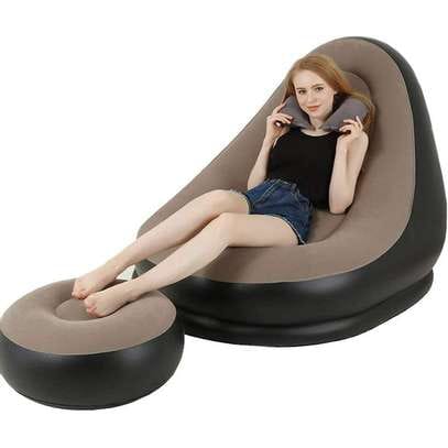 Portable Inflatable Seat And Foot Rest