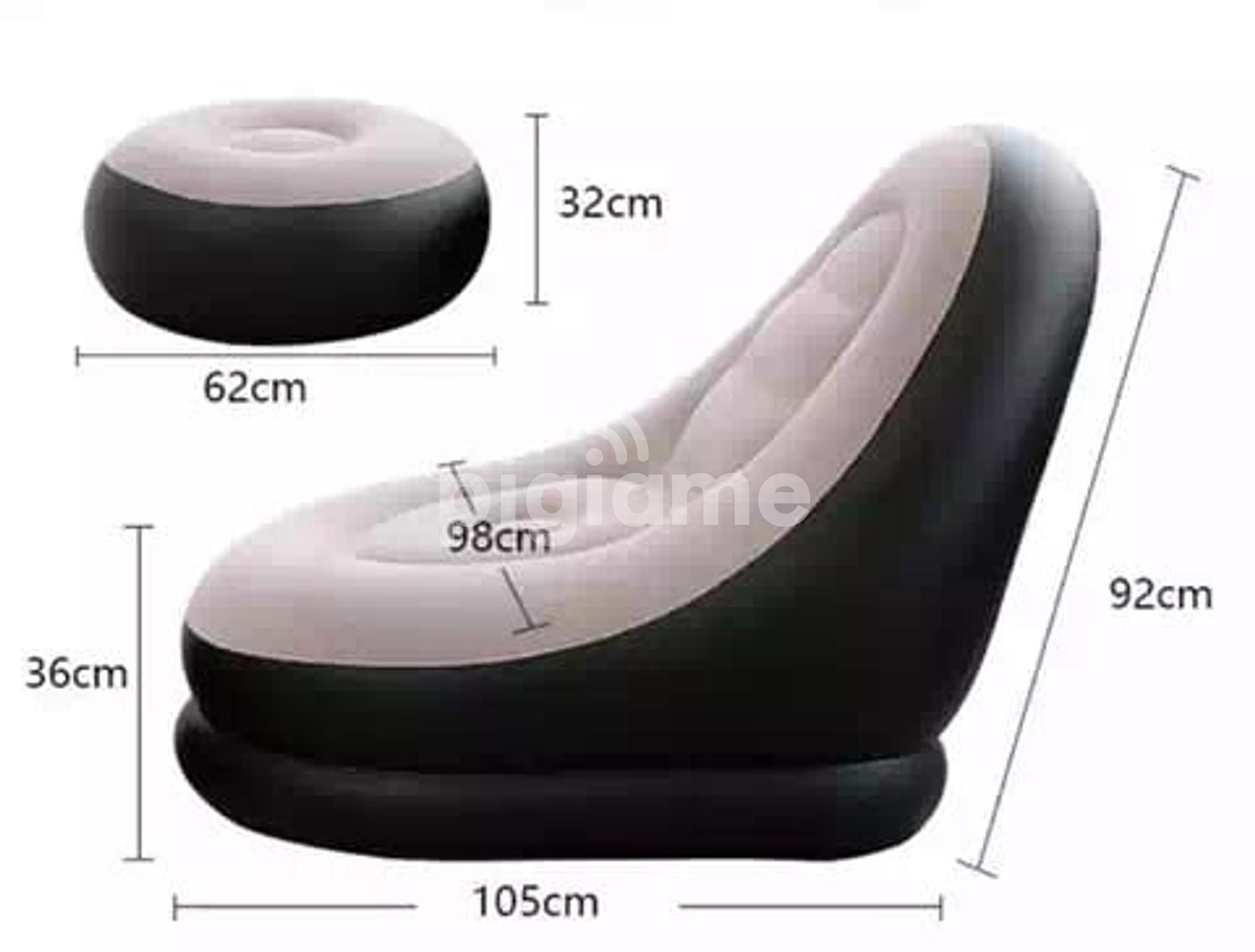 Portable Inflatable Seat And Foot Rest