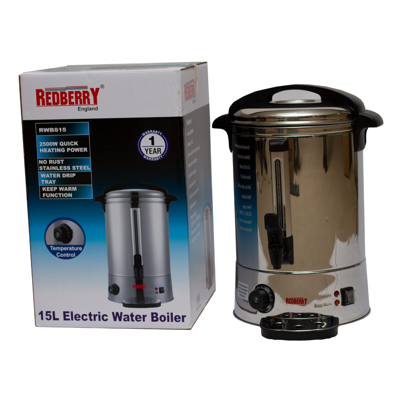 Heavy stainless steel electric kitchen tea URN