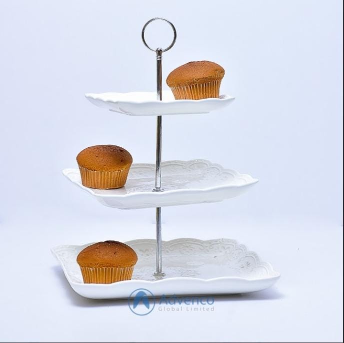 3 Layer Ceramic Kitchen Cake Stand
