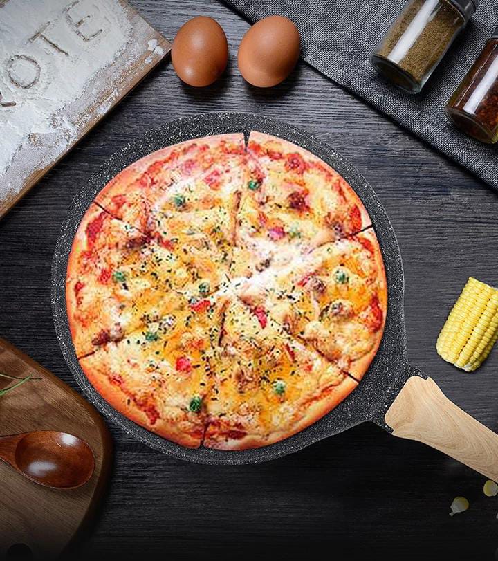 28cm Heavy Chapati/Pizza Pan With Marble Coating