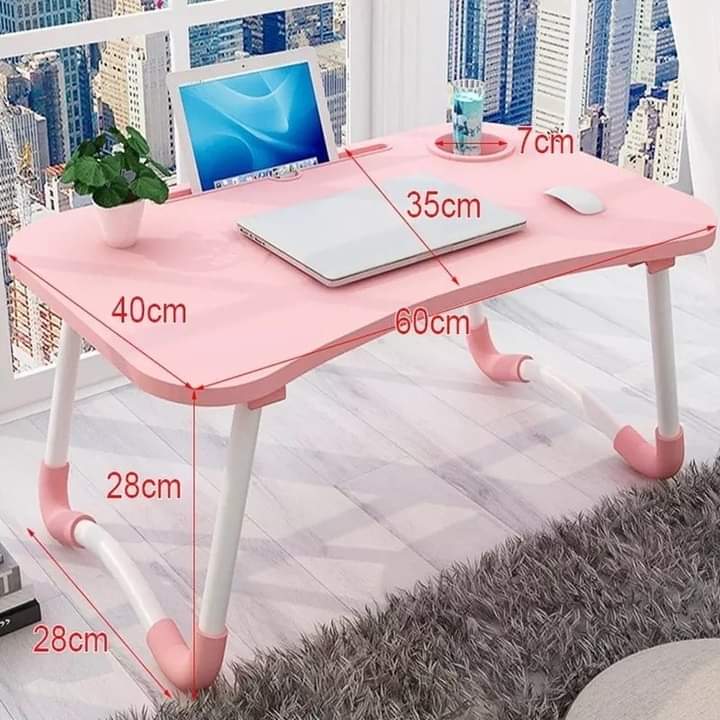 Multipurpose Foldable Portable Laptop Desk With Cup Slot 60cm*40cm*20cm