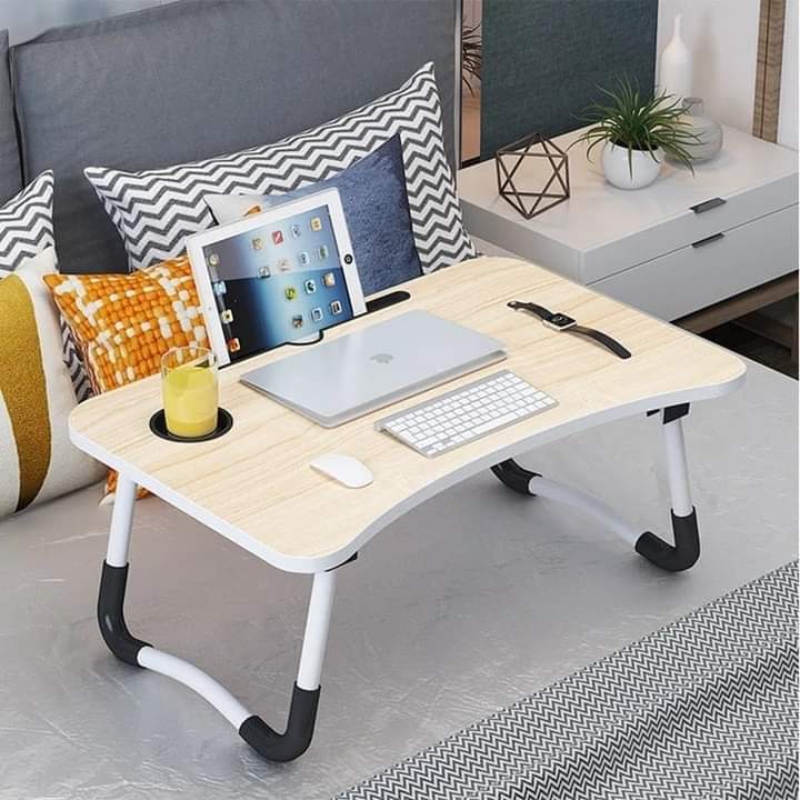 Multipurpose Foldable Portable Laptop Desk With Cup Slot 60cm*40cm*20cm