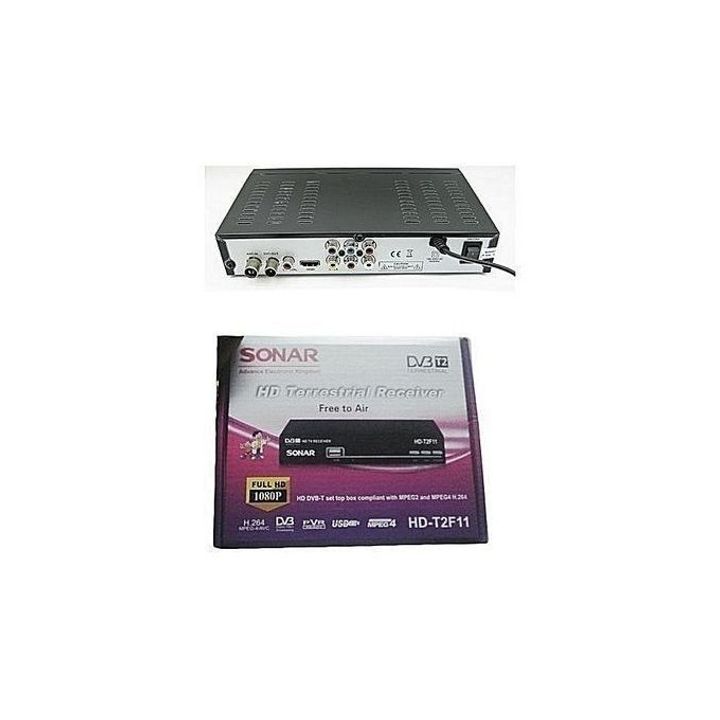 Sonar Free to Air Digital Decoder. No Monthly Charges. Full HD1080P with USB Sonar