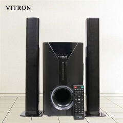 【BIG OFFER】Vitron 2.1CH Multimedia Bluetooth Woofer Speaker System Subwoofer Soundbar BT/USB/SD/FM Subwoofer Home Audilo System Soundbar with Remote Control 9000W +Free Extension Cable
