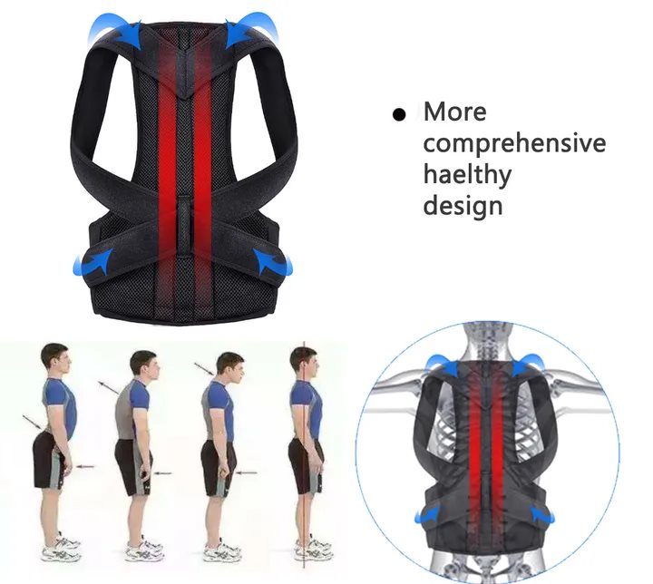 Adjustable Back Spine Posture Corrector Humpback Back Support Brace Shoulder Belt Posture Correction