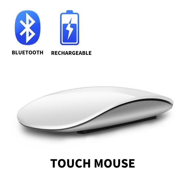 Touch Magic Wireless Bluetooth Mouse Travel Ultra-Thin Portable Compatible PC MAC Laptop Tablet