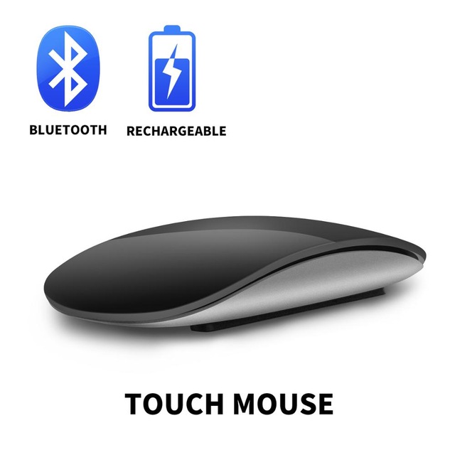 Touch Magic Wireless Bluetooth Mouse Travel Ultra-Thin Portable Compatible PC MAC Laptop Tablet