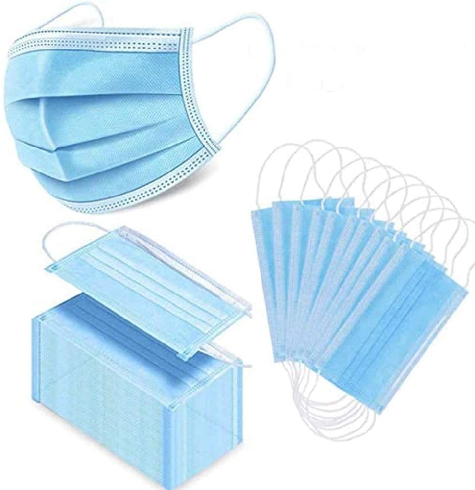 3 ply 50 Pack Disposable Surgical Face Mask (8"x 5.5") MEGA PACK 50 PIECES