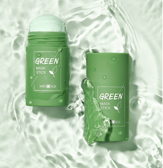 Green tea oil control solid mask moisturizing smear type deep cleaning mask smear type mud film green tea oil control shrink pores small white mud moisturizing cleaning women and men