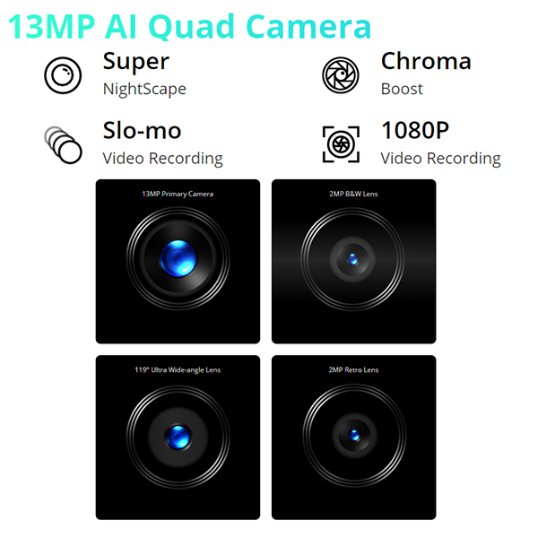 Realme C15 4GB+64GB/128GB 6.5", 6000mAh Large Battery, 13MP Quad Camera 18W Quick Charge Smart Phone