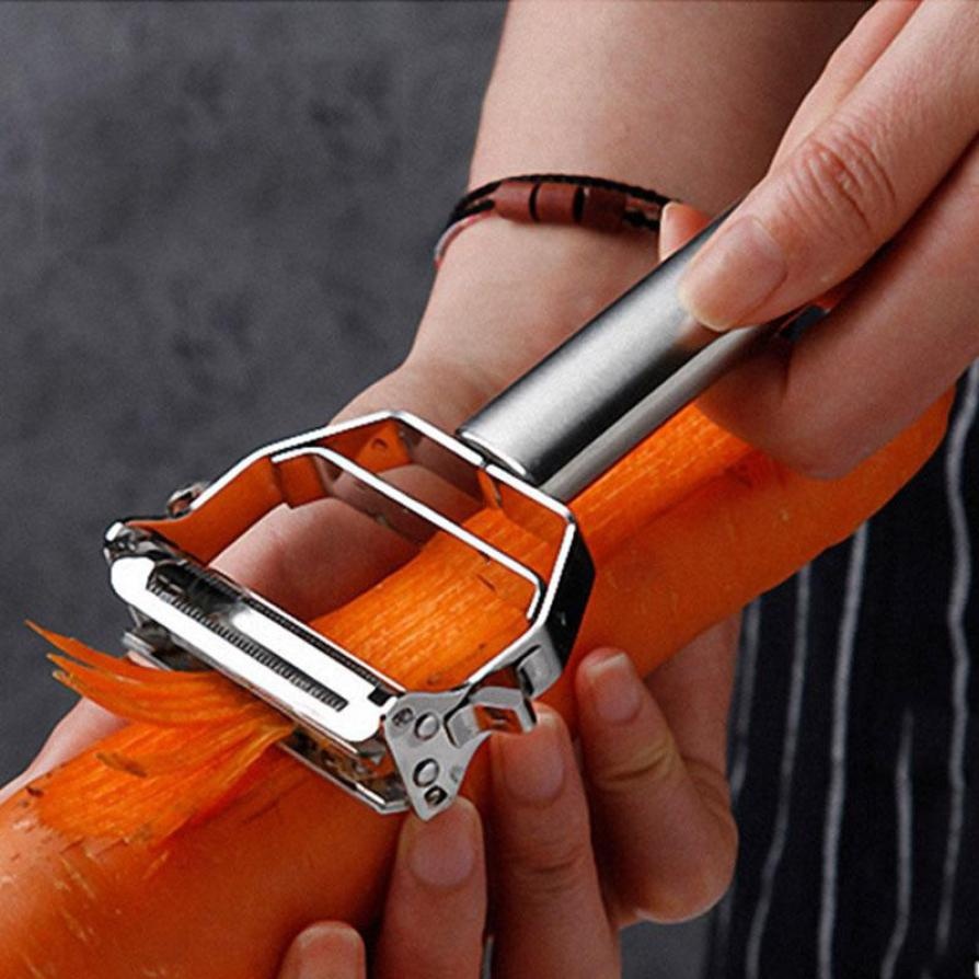 Stainless Steel Grater Julienne Peeler Vegetables Fruit Peeler Double Planing Kitchen Gadget