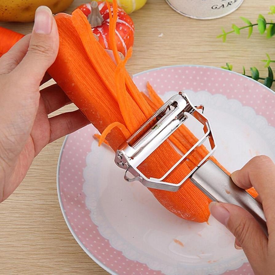 Stainless Steel Grater Julienne Peeler Vegetables Fruit Peeler Double Planing Kitchen Gadget