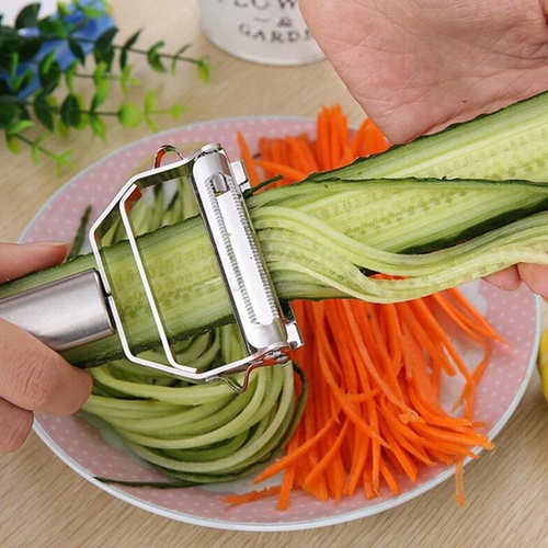Stainless Steel Grater Julienne Peeler Vegetables Fruit Peeler Double Planing Kitchen Gadget