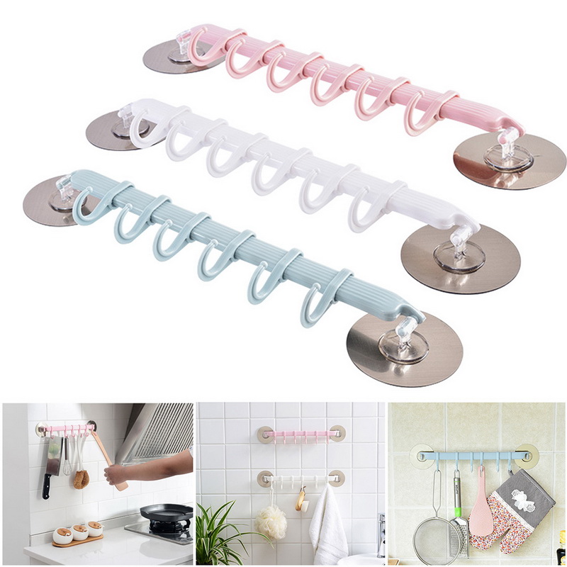 New arrival Wall mounted Bathroom Organizer Key hooks Towel Holder Kitchen accessories Cupboard Storage Rack