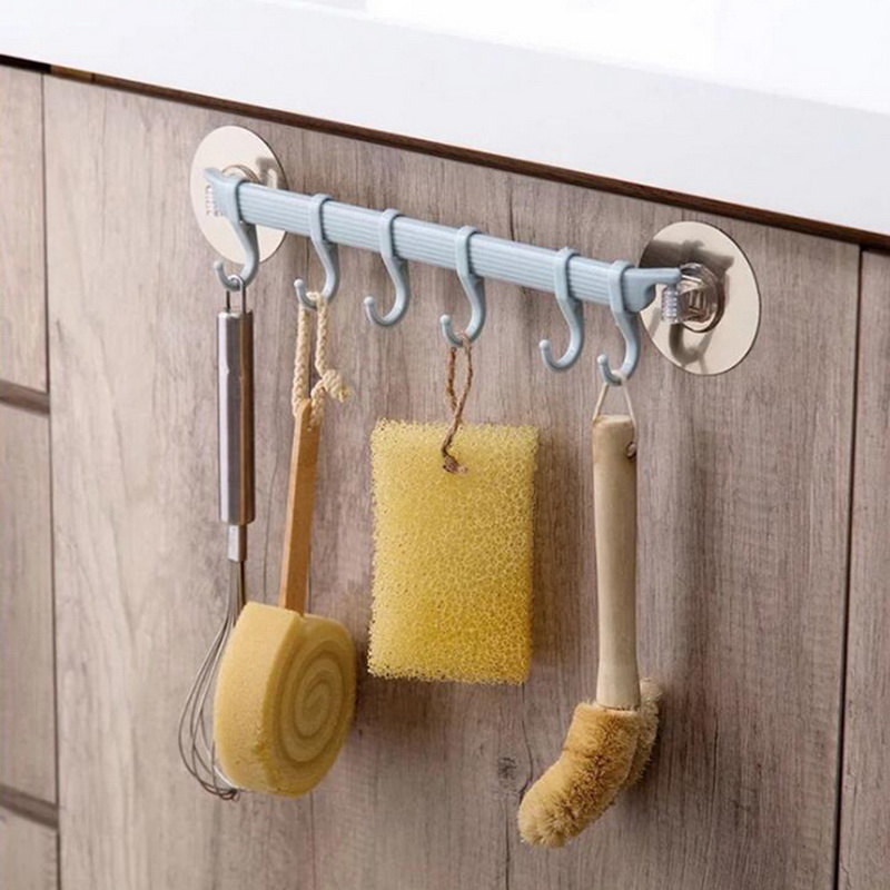 New arrival Wall mounted Bathroom Organizer Key hooks Towel Holder Kitchen accessories Cupboard Storage Rack