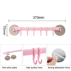 New arrival Wall mounted Bathroom Organizer Key hooks Towel Holder Kitchen accessories Cupboard Storage Rack