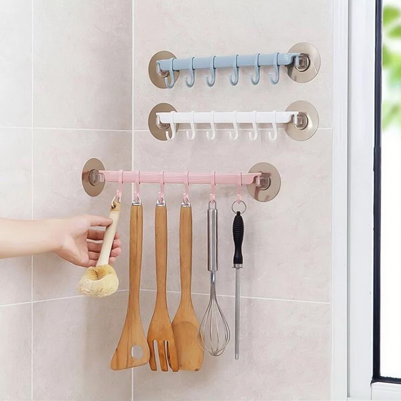 New arrival Wall mounted Bathroom Organizer Key hooks Towel Holder Kitchen accessories Cupboard Storage Rack