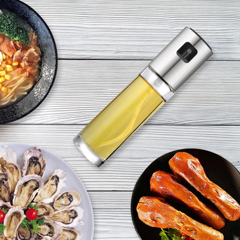Kitchen Baking Oil Cook Oil Spray Empty Bottle Vinegar Bottle Dispenser Cooking Glass Oil sprayer