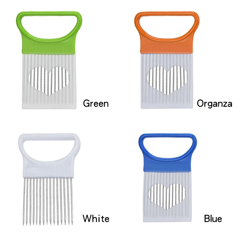 New Kitchen Gadgets Onion Slicer Tomato Vegetables Safe Fork vegetables Slicing Cutting Tools