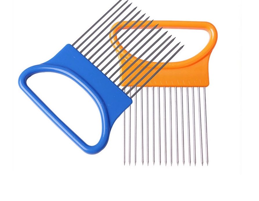 New Kitchen Gadgets Onion Slicer Tomato Vegetables Safe Fork vegetables Slicing Cutting Tools