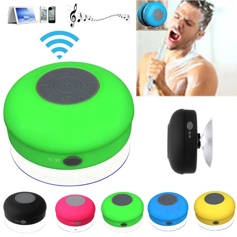 Mini Bluetooth Speaker Portable Waterproof Wireless Handsfree Speakers, For Showers, Bathroom, Pool