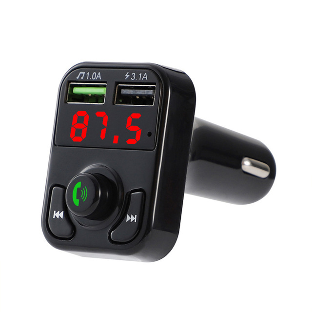 Bluetooth Wireless Car kit Handfree LCD FM USB Car Charger 2.1A MP3 Music TF Card U disk AUX Player