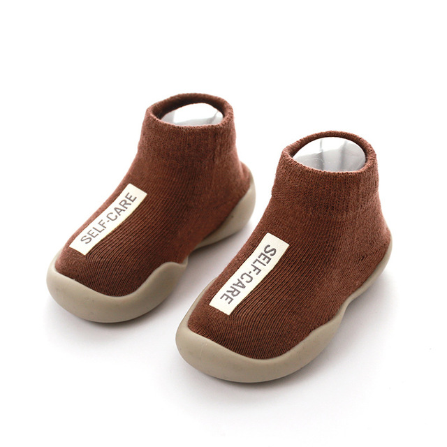 Unisex Baby Shoes Baby Walkers Baby Girl Kids Soft Rubber Sole Baby Shoe Knit Booties Anti-slip