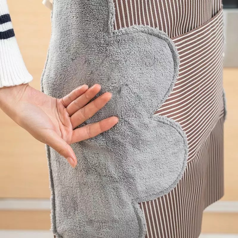 Super Thick Kitchen Apron Waterproof and Oil-proof Sleeveless Overalls Cooking Can Wipe Hands