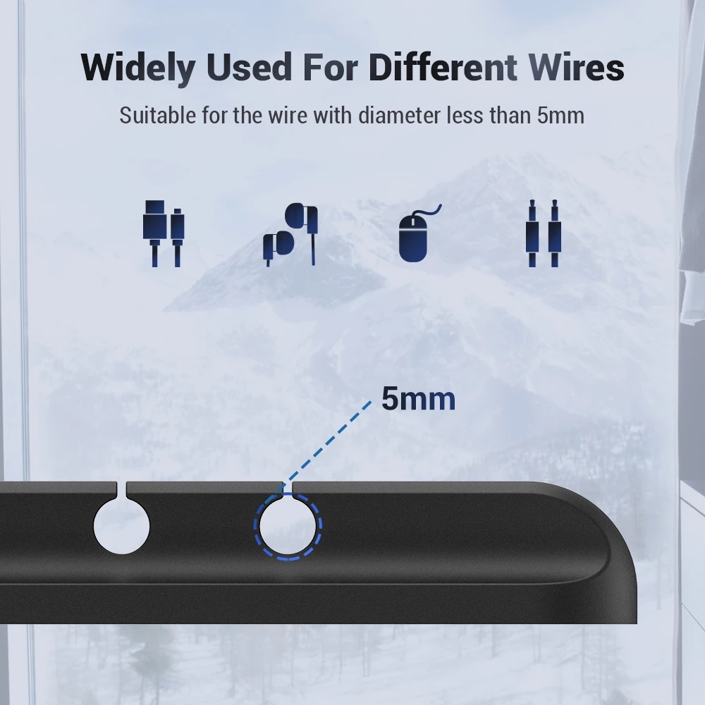 Cable Organizer Silicone USB Cable Winder Desktop Tidy Clips Cable Holder Headphone Wire Organizer