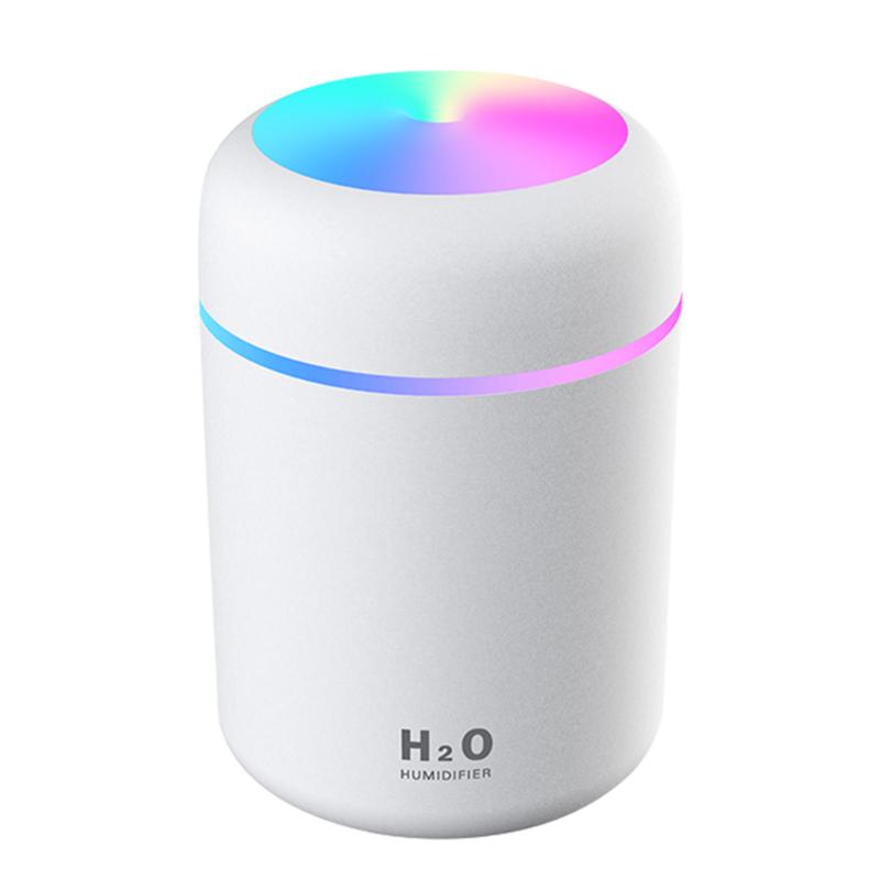 Mini Ultrasonic Air Humidifier Romantic Soft Light USB Diffuser Car Purifier Anion Mist Maker Gift