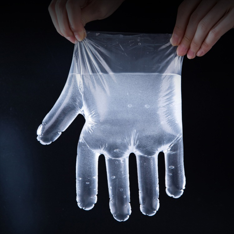 100pcs Transparent Disposable Gloves For Kitchen BBQ Eco-friendly Food Gloves One-off Gloves