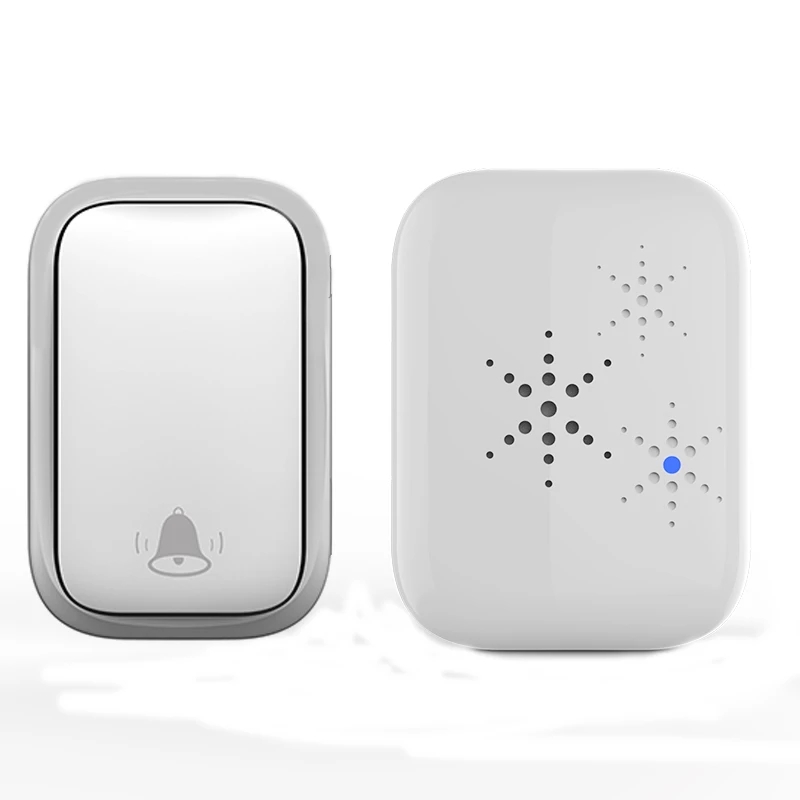Wireless Doorbell No Battery Required Waterproof Self-Powered Smart Door Bell Home Cordless Calling
