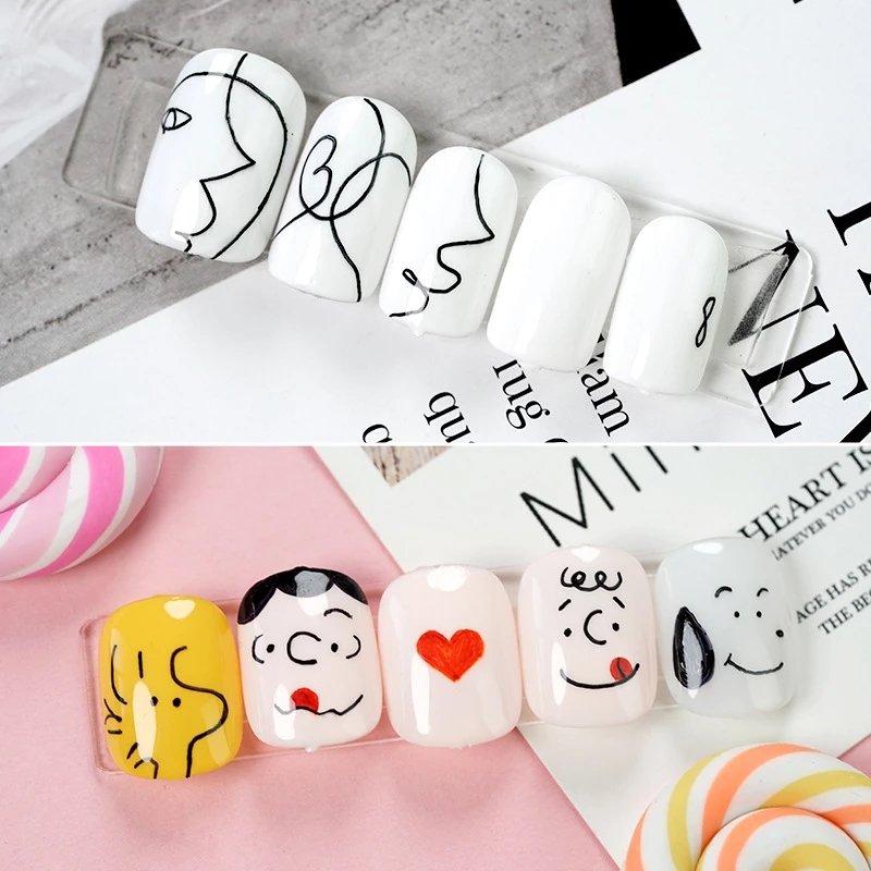 1 Pcs Nail Art Graffiti Pen Waterproof Drawing Painting DIY Abstract Lines Nail Art Beauty Tool view 2