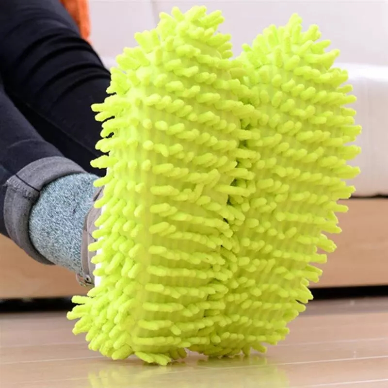 Mop House Cleaning Dust Lazy Floor Removal Cleaning Feet Shoe Covers Washable Reusable Microfiber
