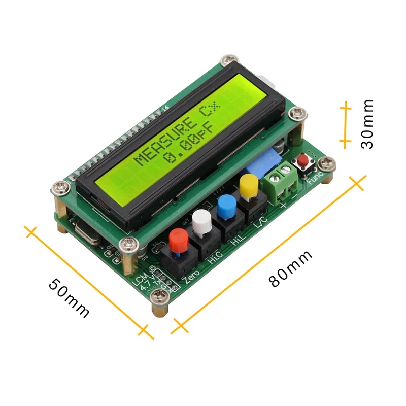 Digital LCD Precision Inductance Capacitance Meter Tester Frequency Square Wave Signal Generator