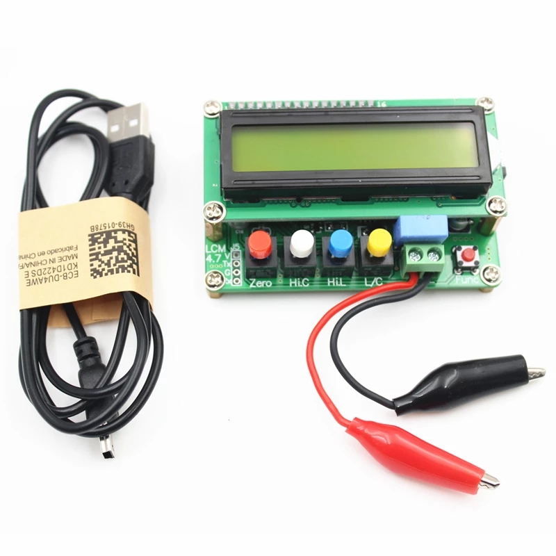 Digital LCD Precision Inductance Capacitance Meter Tester Frequency Square Wave Signal Generator