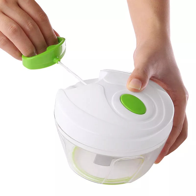 Kitchen Pulling Manual Food Rope Processor Shredder Vegetable Meat Garlic Onion Chopper Slicer