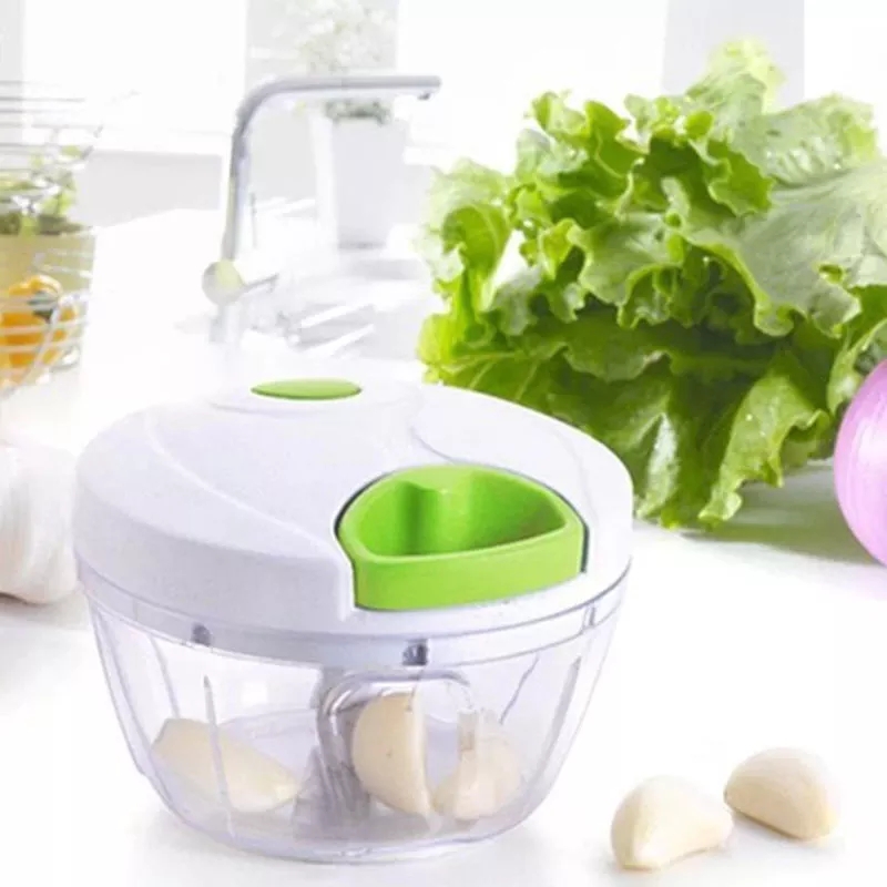 Kitchen Pulling Manual Food Rope Processor Shredder Vegetable Meat Garlic Onion Chopper Slicer