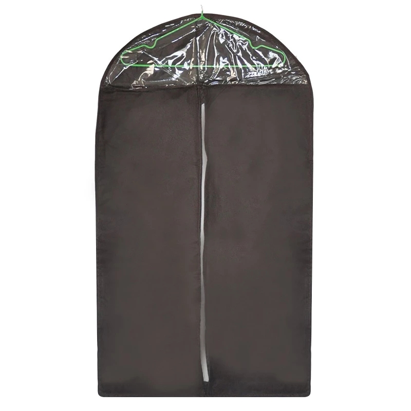 Clothes Dust Cover Non-woven fabric Case Hanging-type Coat Protect Storage Bag Organizer 60cm*120cm