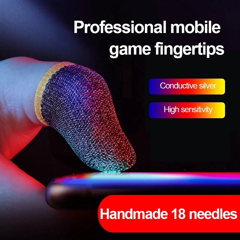 Gaming Finger Sleeve Breathable Fingertips Anti-Sweat Touch Screen Finger Cots Cover Sensitive TXTB1