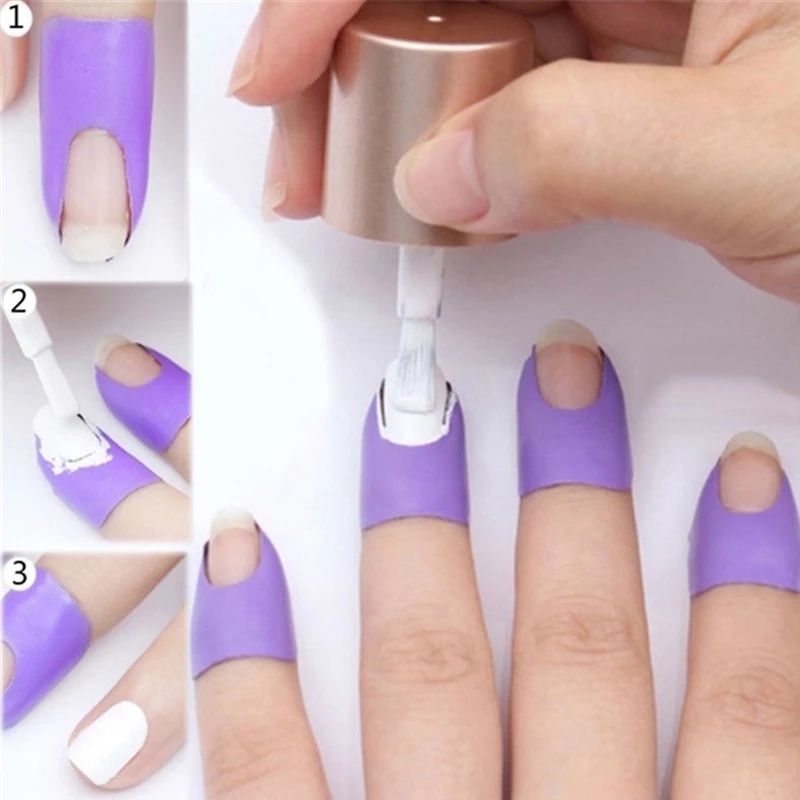 Stripping Tape Anti-splash Protection Nails Creative U-shaped Fingerprint Stickers Finger Skin